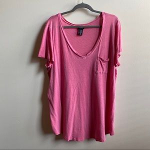 Torrid size 2 salmon colored shirt sleeve …